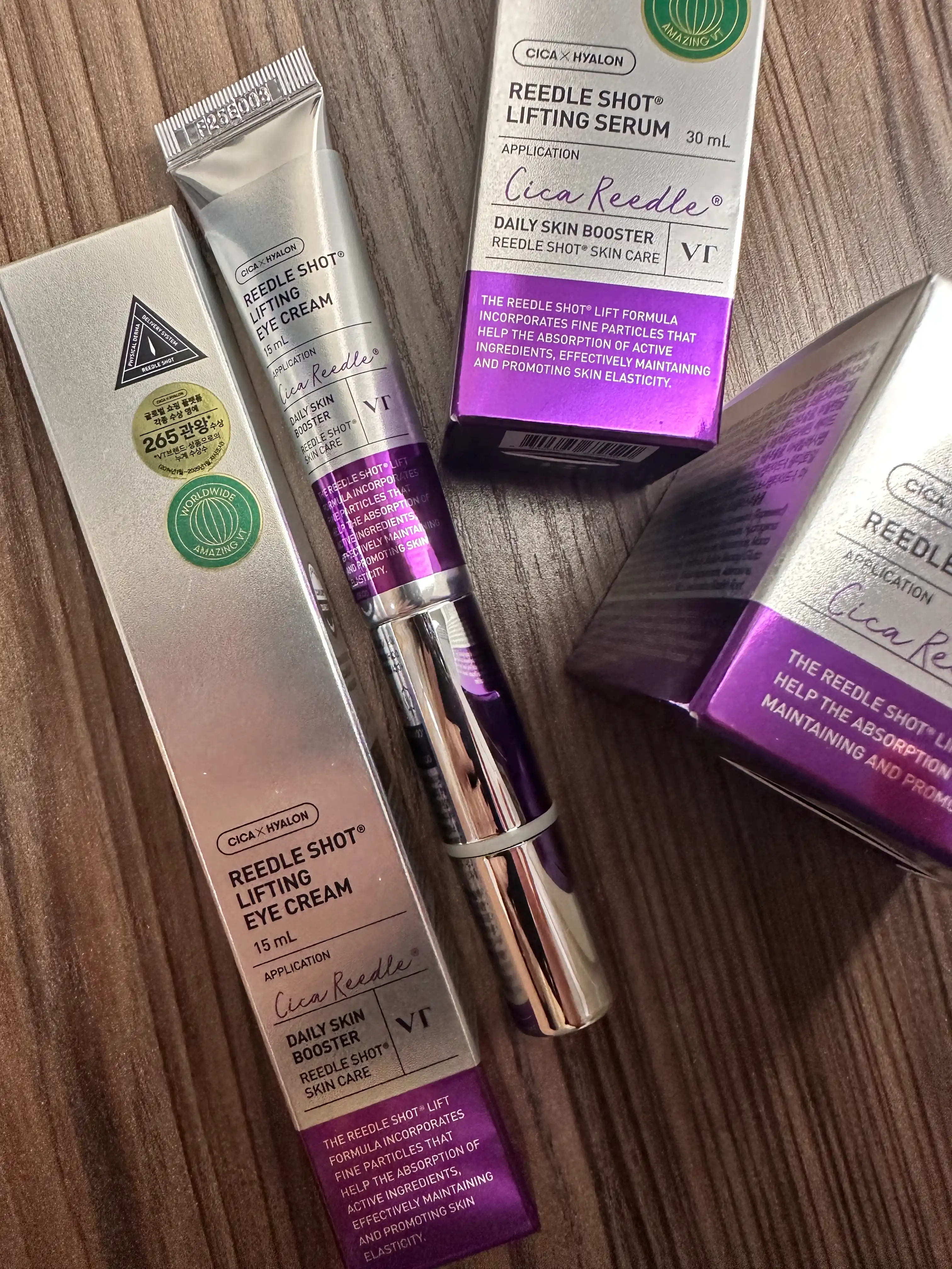 Крем для глаз VT Cosmetics Reedle Shot: лифтинг, от морщин, темных кругов и отеков, 15 мл