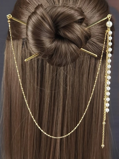 Китайская палочка-шпилька для волос — MOLLISS-KANZASHI2-ЗОЛОТ
