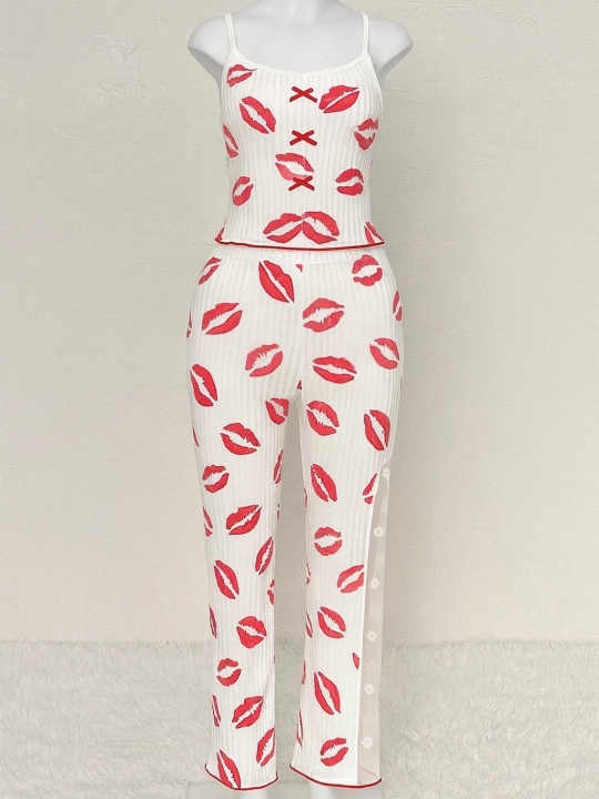 Ayollar uchun pijama to'plami, 2 tasi 1 da, 3 tasi 1 da