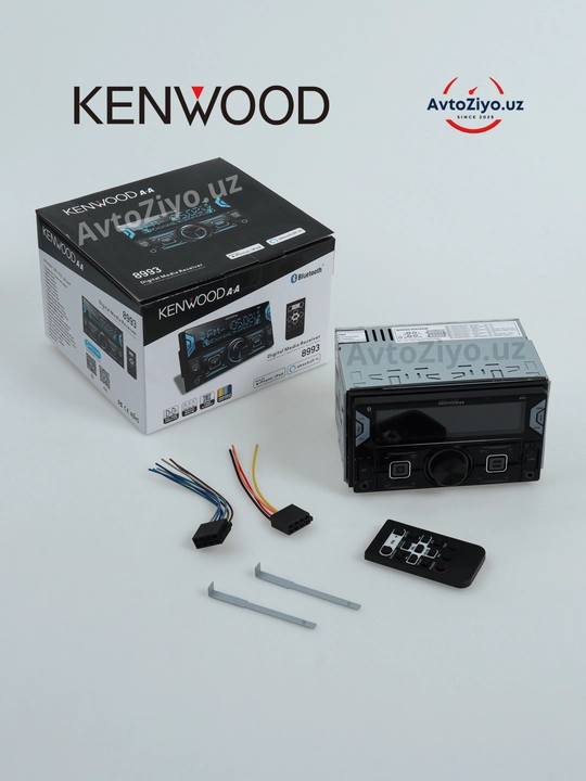 Автомагнитола Kenwood 2 DIN с Bluetooth, авто магнитола, USB AUX, подсветки, пульт
