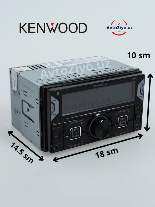 Автомагнитола Kenwood 2 DIN с Bluetooth, авто магнитола, USB AUX, подсветки, пульт