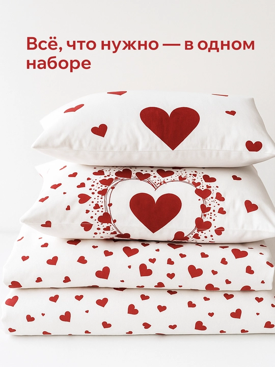 Комплект постельного белья эко-бамбук, двуспальный, гипоаллергенный, комфортный