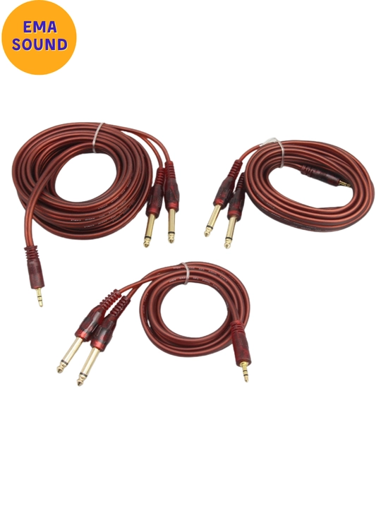 6.35 mm jack - 3.5 mm mini jack kabel, 1.5 m, 3 m, 5 m