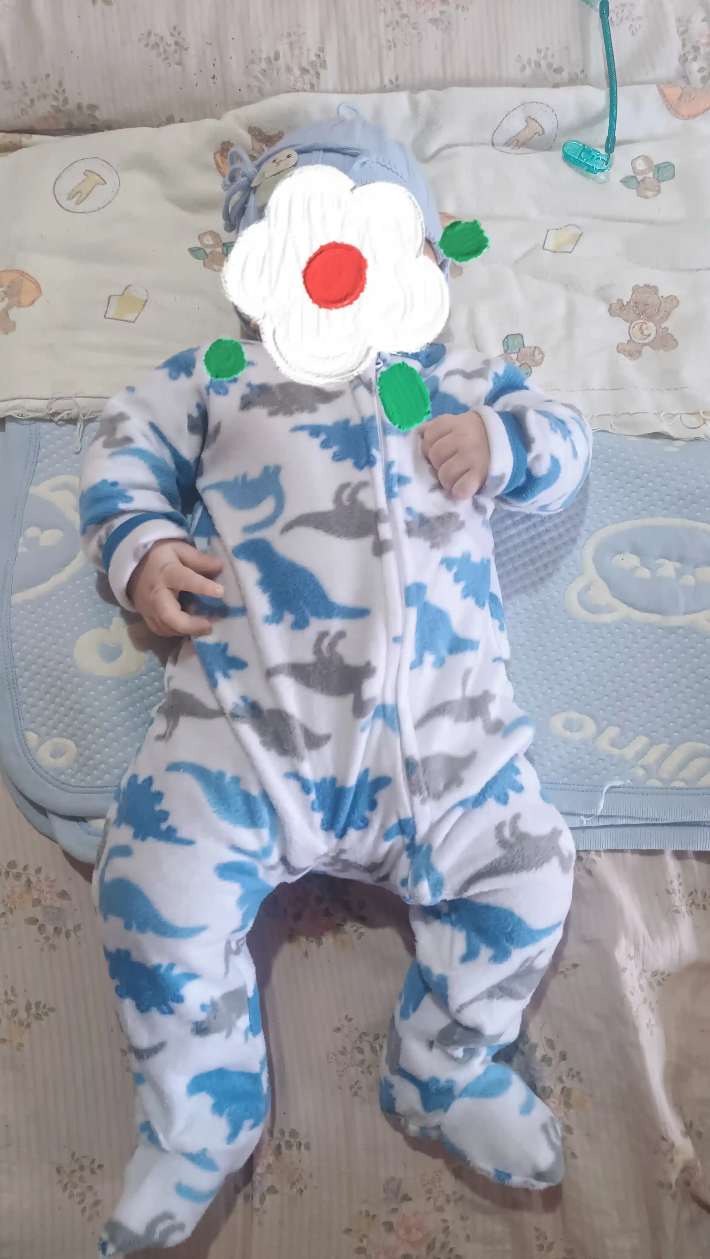 Yangi tug'ulgan chaqaloqlar uchun  zamokli kombinezon-sliplari, bahorgi bodiy