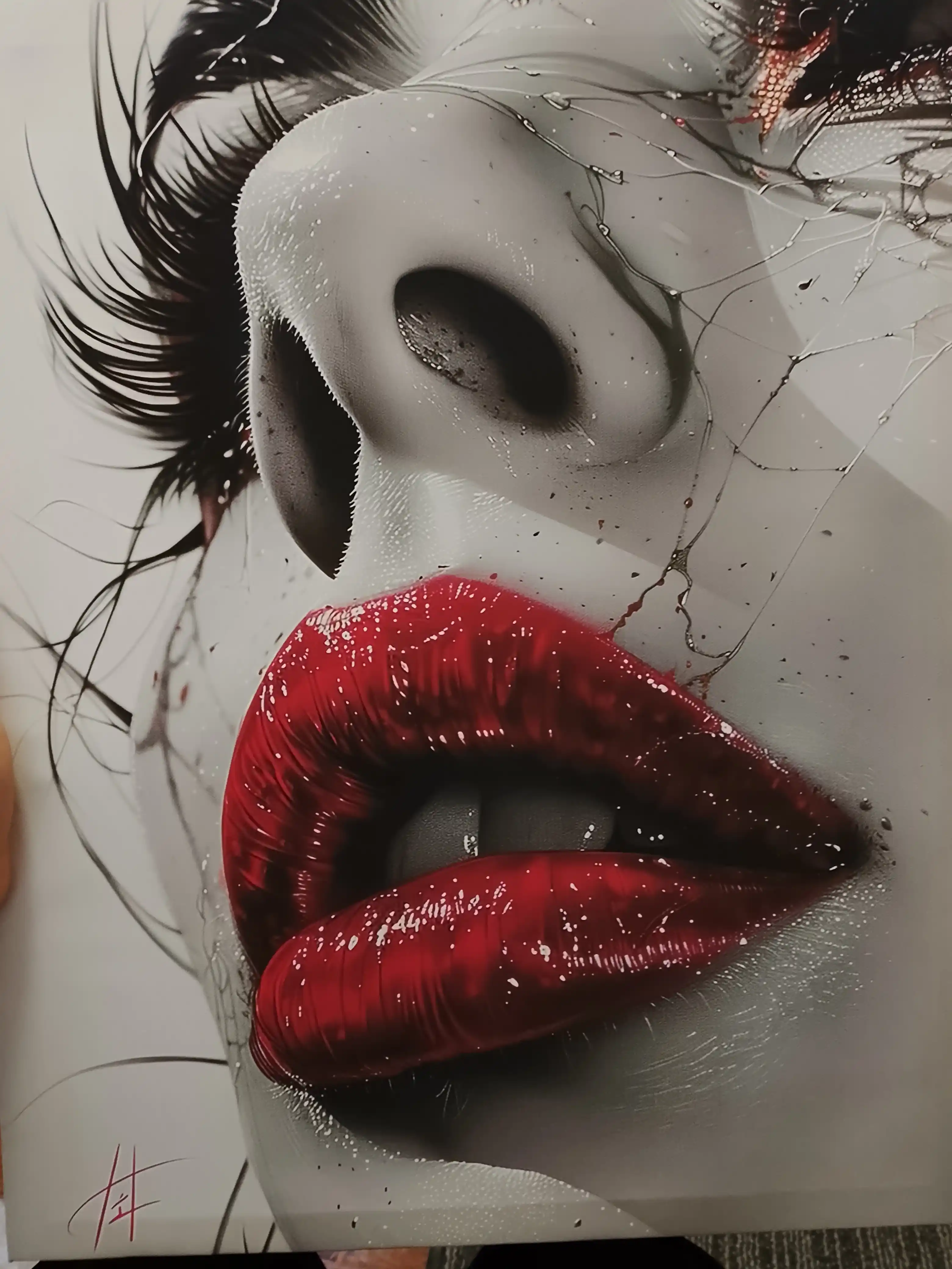 Interyer rasm ARTERY, holstga bosilgan kartina, yog‘och podramnikli poster, 40 × 50 sm
