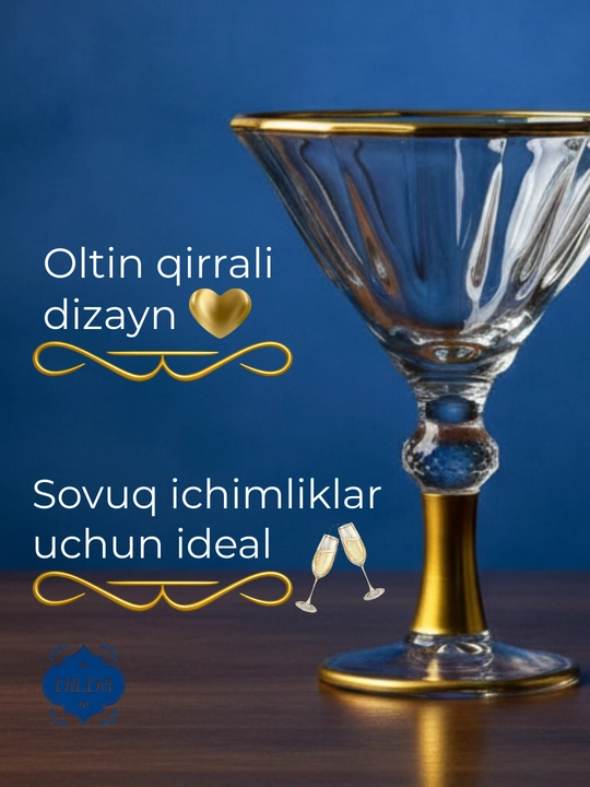 Rangli shishadan issiqqa chidamli ichimliklar uchun fujerlar,podarka uchun bokal 6 dona