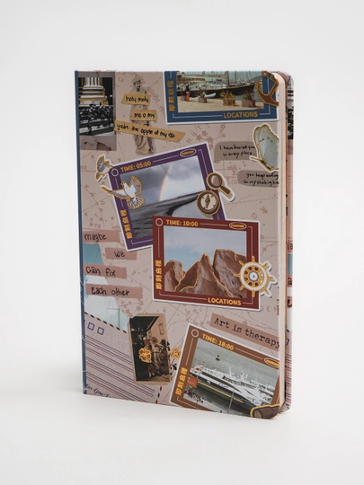 Блокнот в стилях Retro, Travel, Flowers, Love, Nature — NANOART-25ARK-ЗОЛОТ