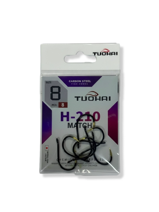 Ilmoq TUOHAI carbon steel baliq ovi uchun, kryuchok 2 razmer
