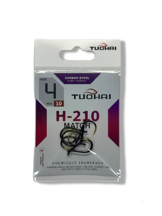 Ilmoq TUOHAI carbon steel baliq ovi uchun, kryuchok 2 razmer