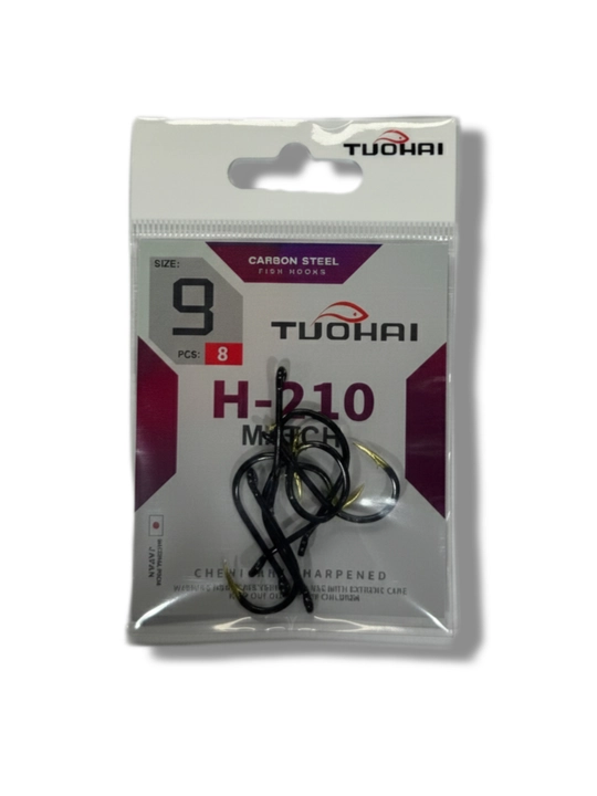 Ilmoq TUOHAI carbon steel baliq ovi uchun, kryuchok 2 razmer