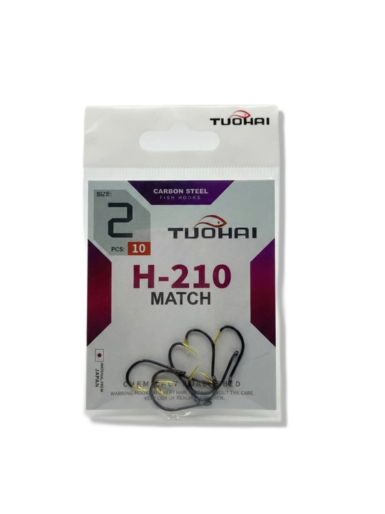 Ilmoq TUOHAI carbon steel baliq ovi uchun, kryuchok 2 razmer
