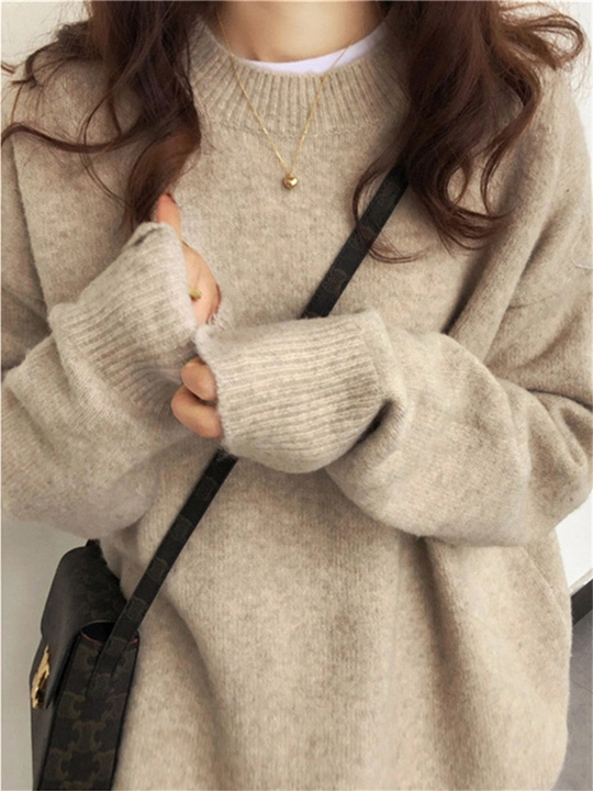 Svitеr ayollar uchun toqilgan ELLY FASHION oversize, iliq