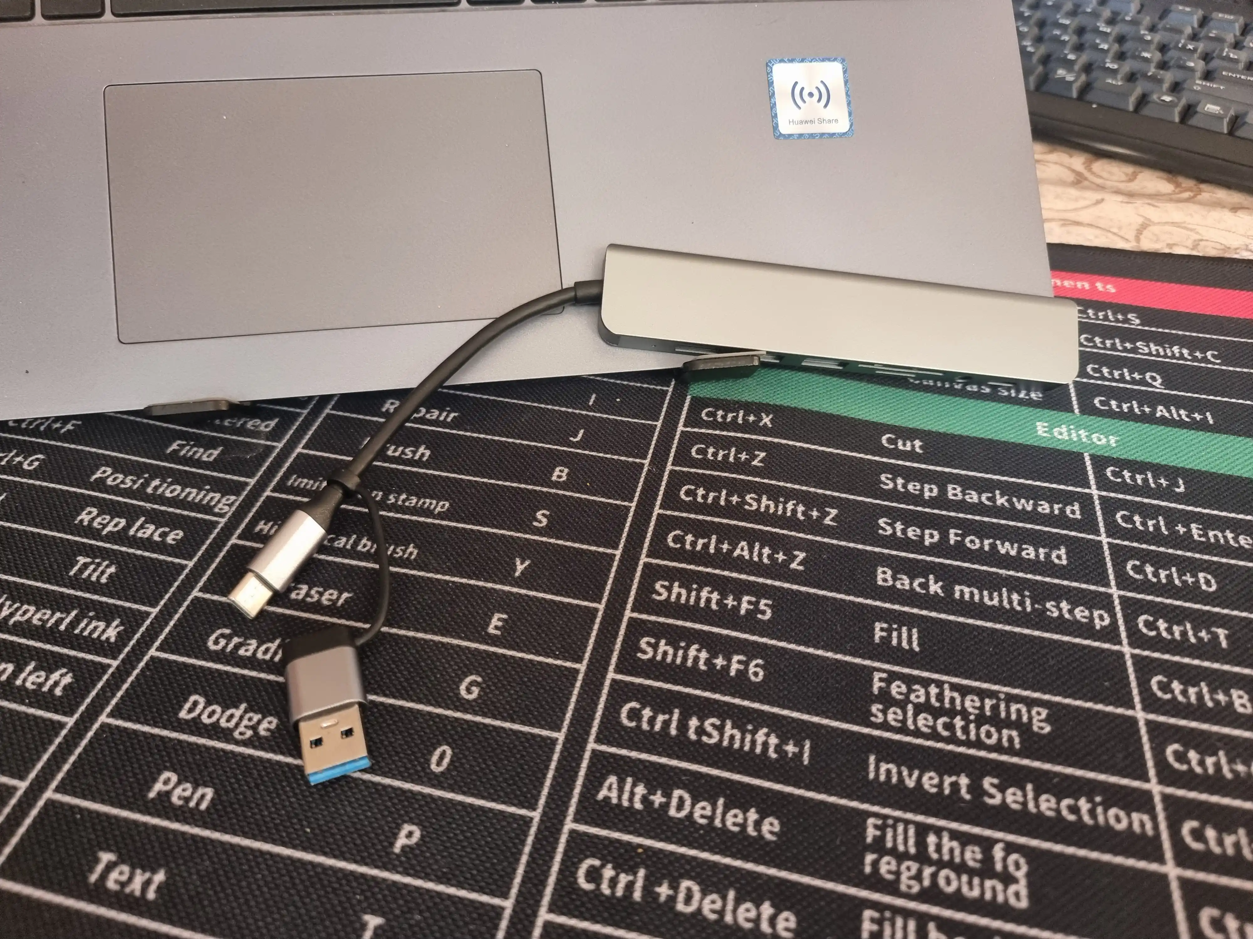 8-portli USB konsentratori, Type-C, USB, micro SD hub