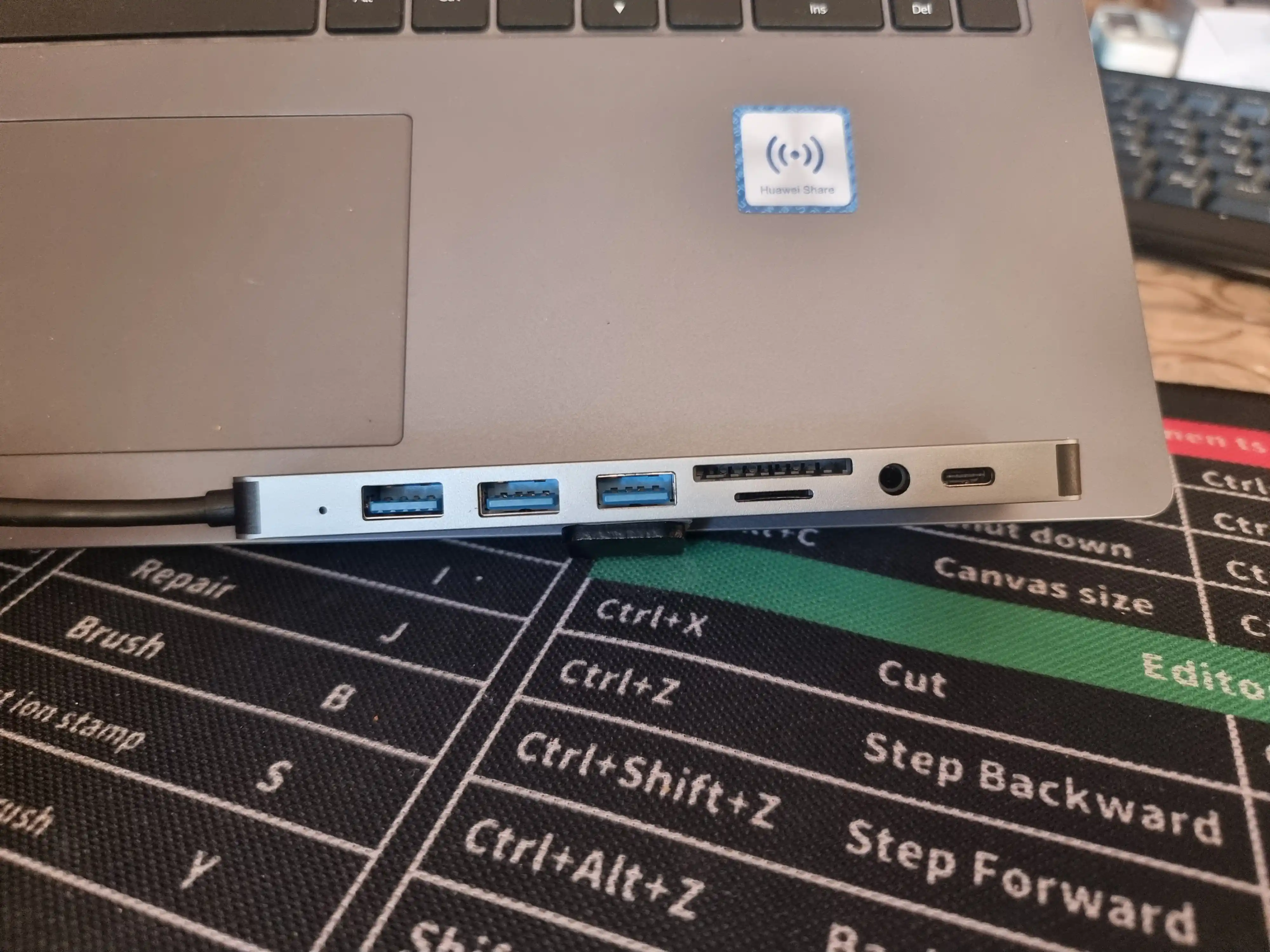 8-portli USB konsentratori, Type-C, USB, micro SD hub