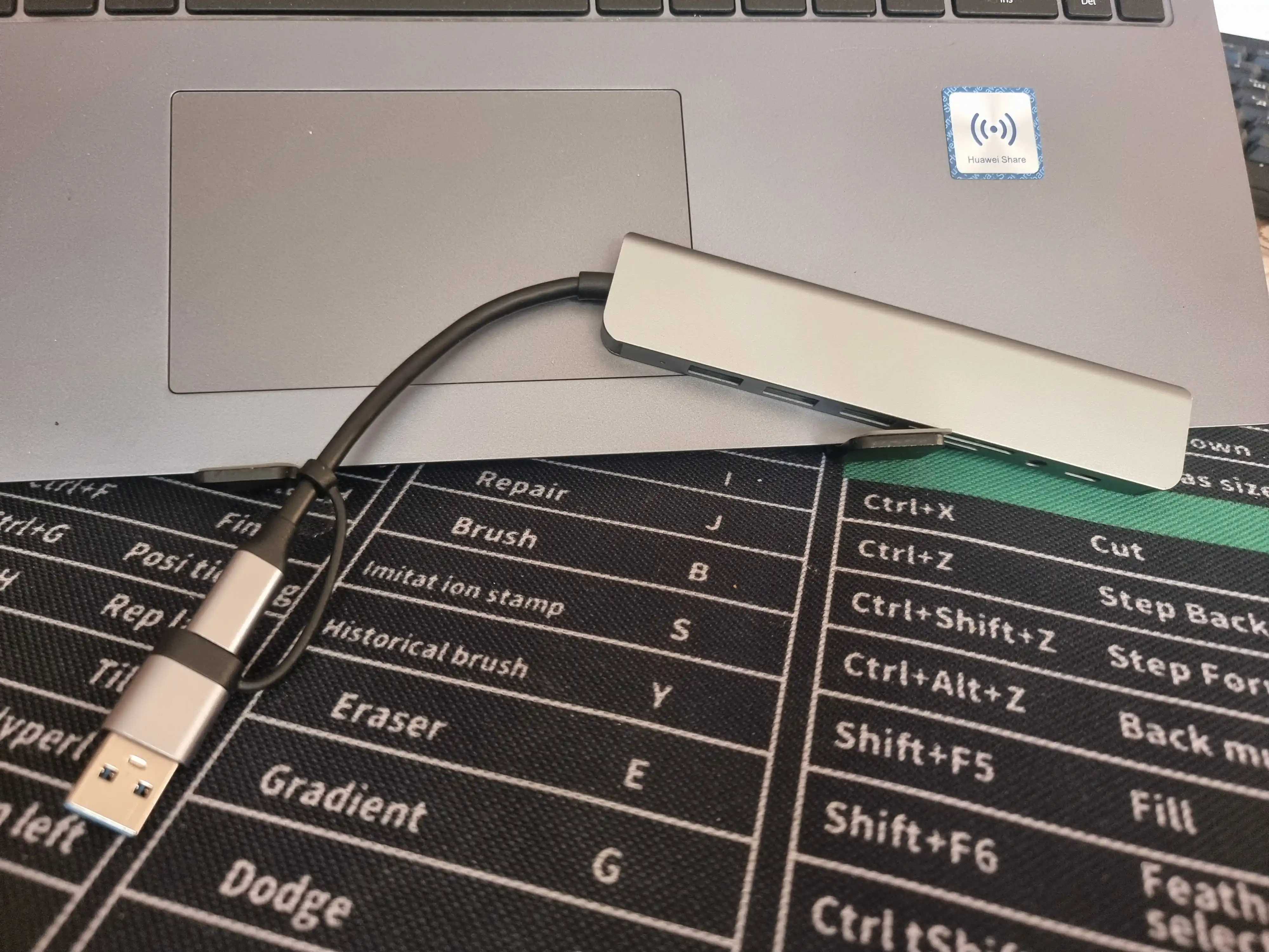 8-portli USB konsentratori, Type-C, USB, micro SD hub