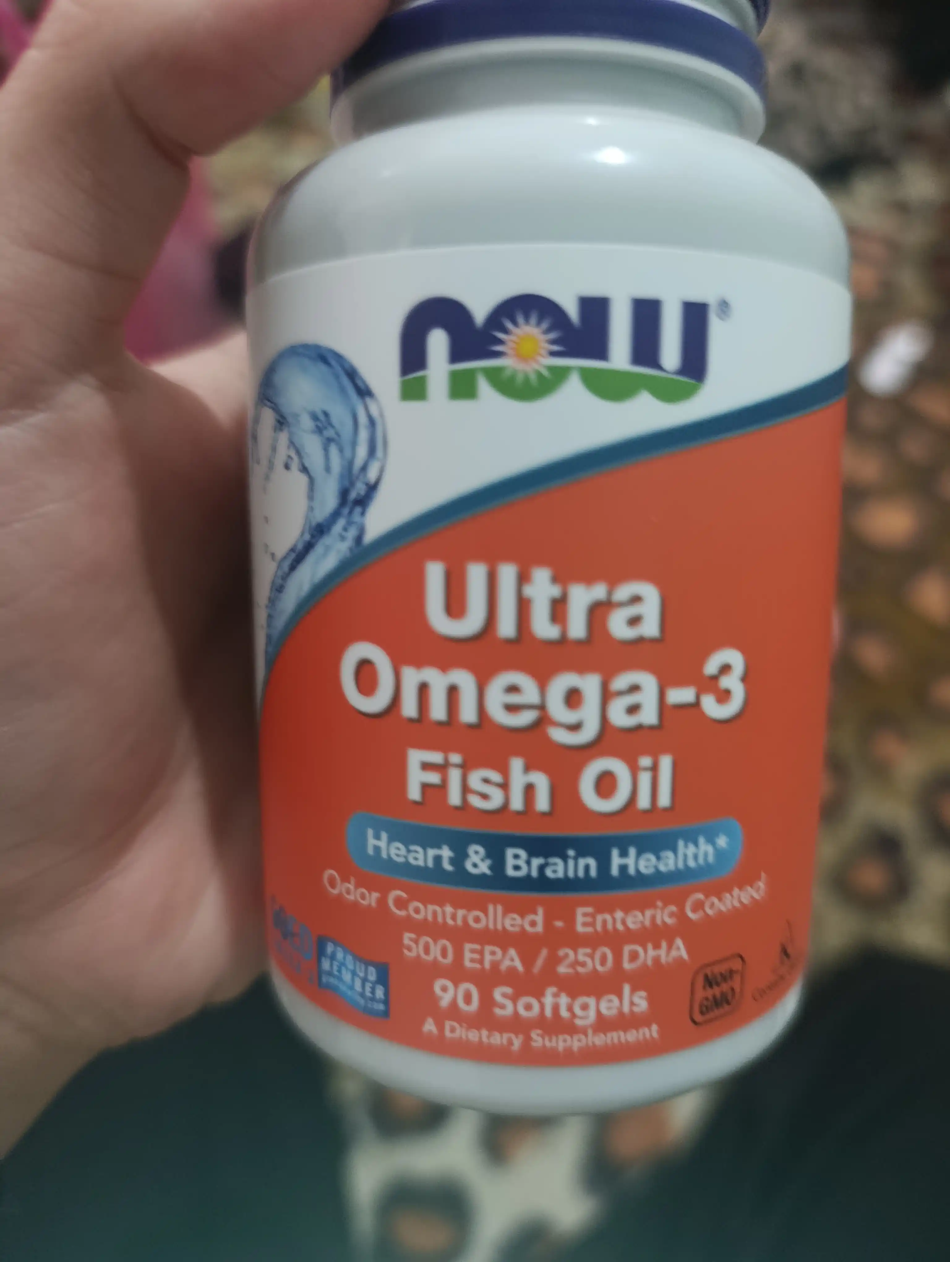 NOW Supplements, Ultra Omega-3, 500 EPA и 250 DHA, рыбий желатиновый капсула