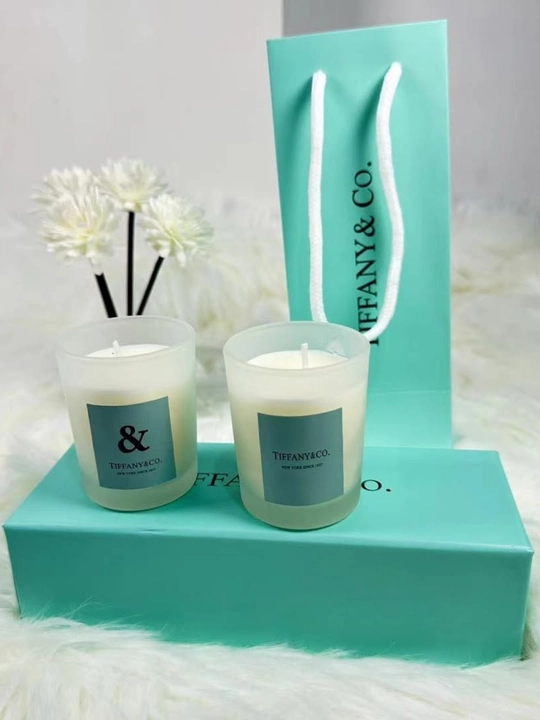 Ароматическая свеча на 8-марта,TIFFANY, в декоративной коробке, для подарка. 2 штуки - 