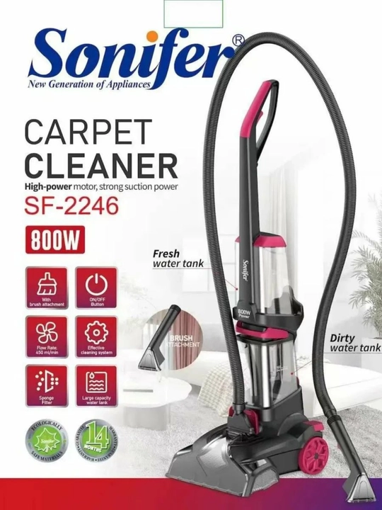Моющий пылесос Sonifer — влажная и сухая уборка, мощный и универсальный - 