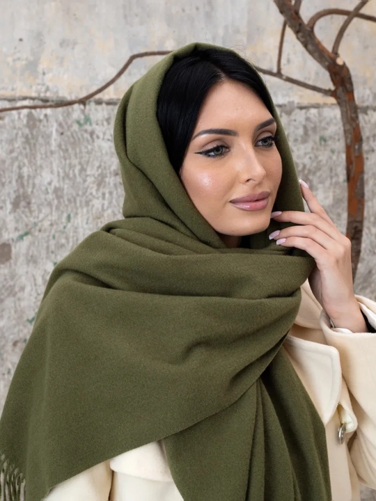Ayollar qishki kashemir sharfi, qalin sharf, 180x70 sm