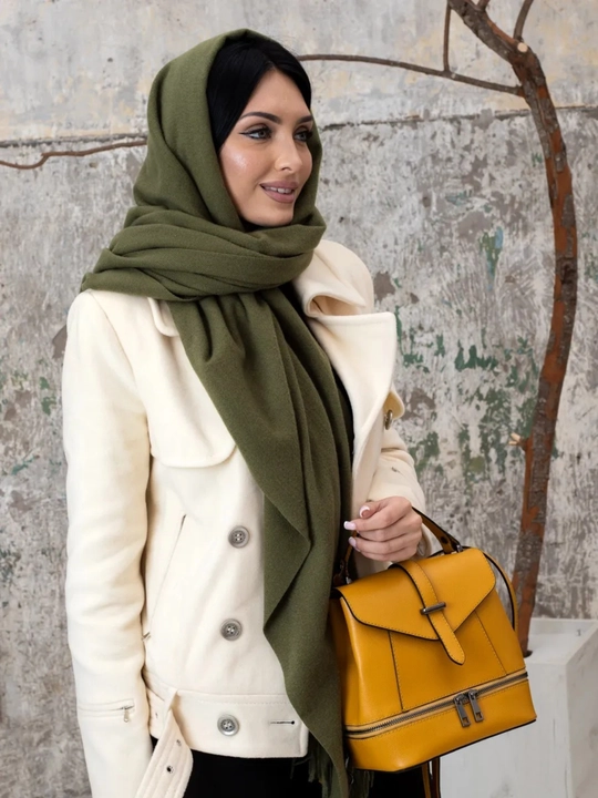 Ayollar qishki kashemir sharfi, qalin sharf, 180x70 sm
