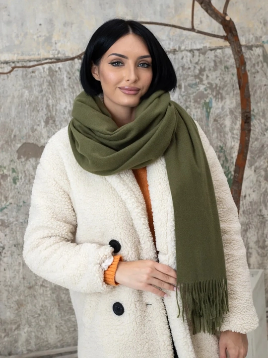 Ayollar qishki kashemir sharfi, qalin sharf, 180x70 sm
