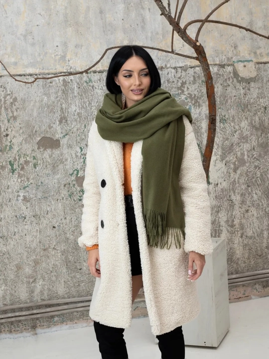 Ayollar qishki kashemir sharfi, qalin sharf, 180x70 sm