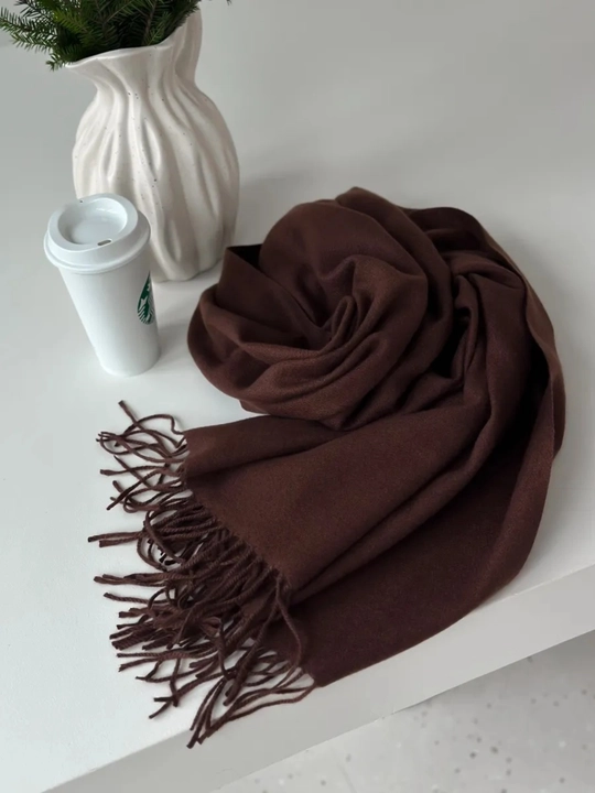 Ayollar qishki kashemir sharfi, qalin sharf, 180x70 sm