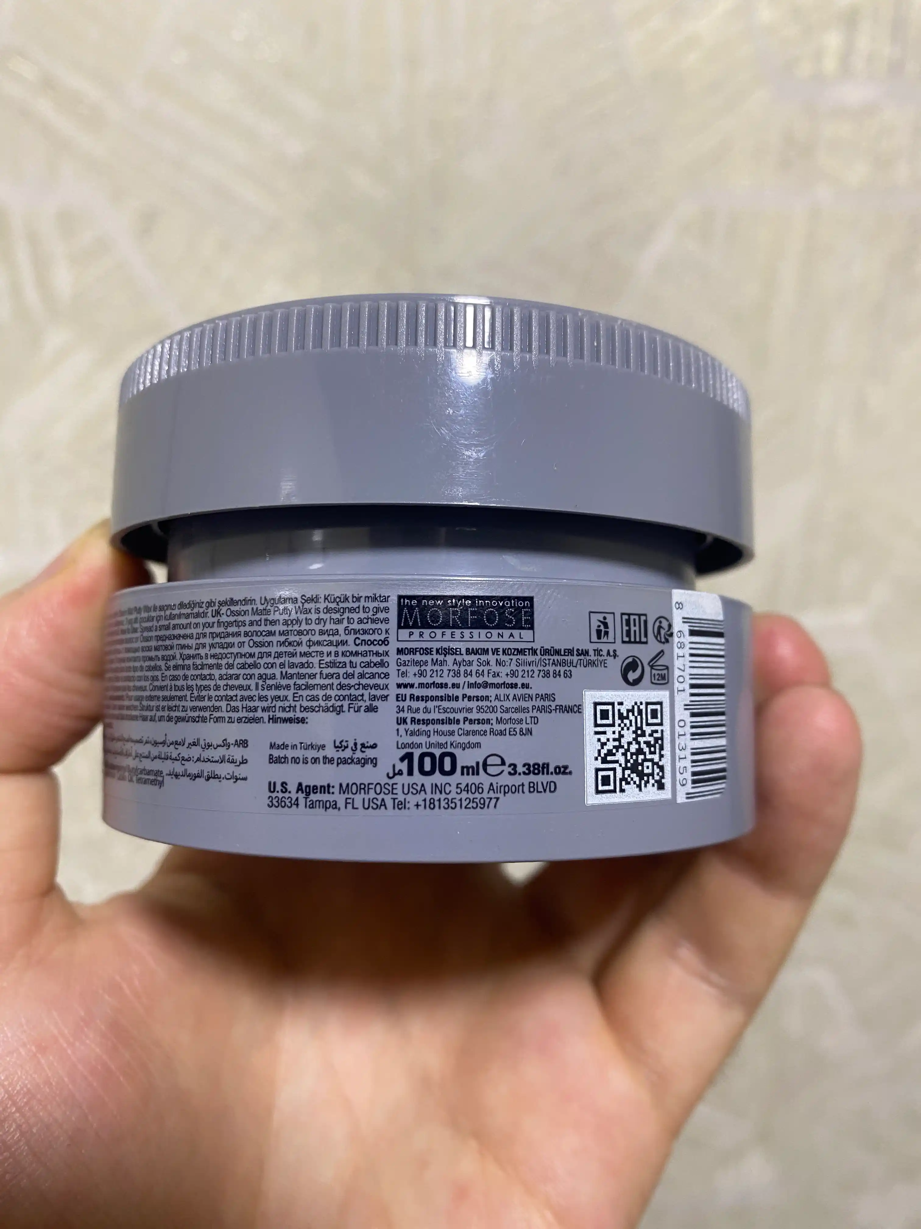 Воск для волос Morfose Ossion Wax, для всех типов волос, 150 мл, 100 мл