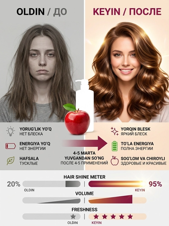 Шампунь Doctor Fresh, 770 мл, подходит для всех типов волос