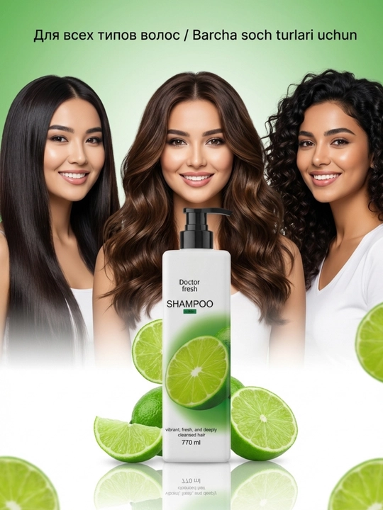 Шампунь Doctor Fresh, 770 мл, подходит для всех типов волос