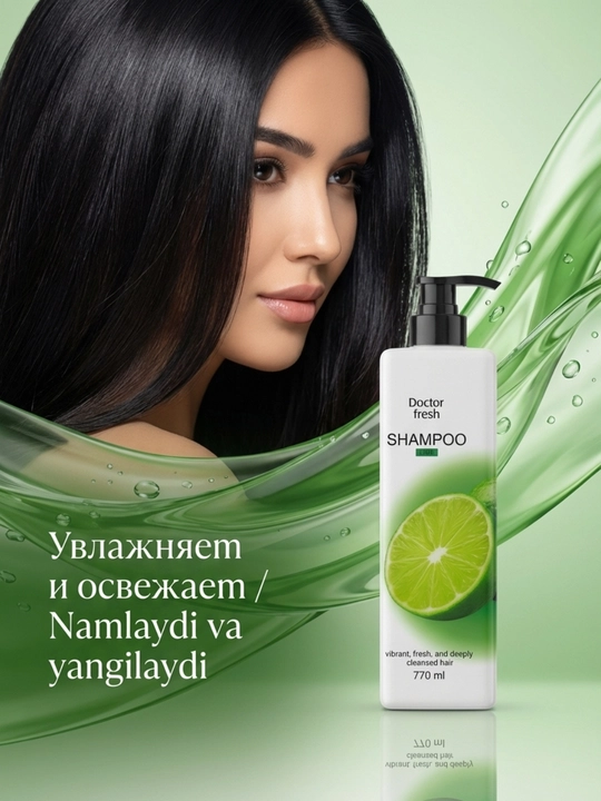 Шампунь Doctor Fresh, 770 мл, подходит для всех типов волос
