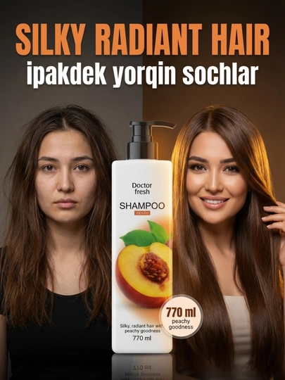 Шампунь Doctor Fresh, 770 мл, подходит для всех типов волос