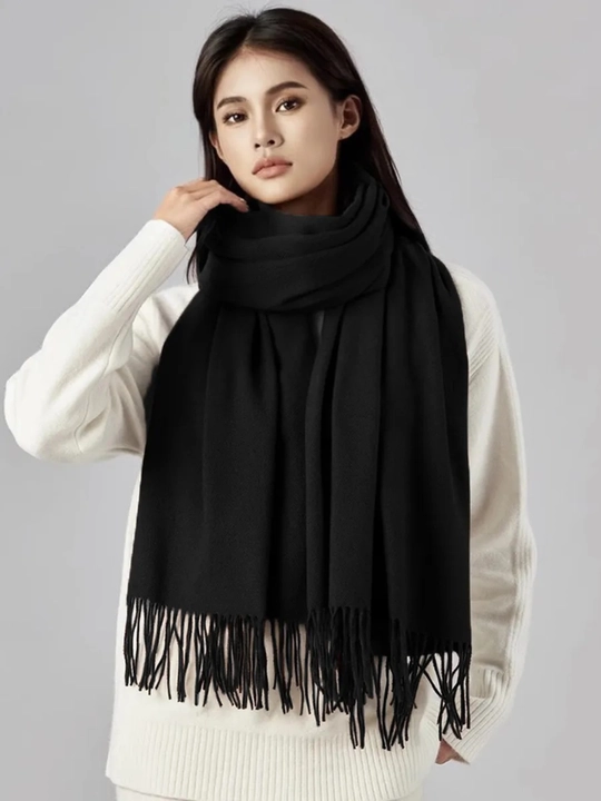 Ayollar qishki kashemir sharfi, qalin sharf, 180x70 sm