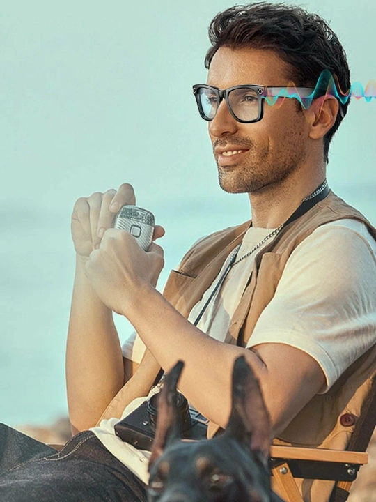 AI Vision Smart Glasses камера Anti-Shake + двойной микрофон
