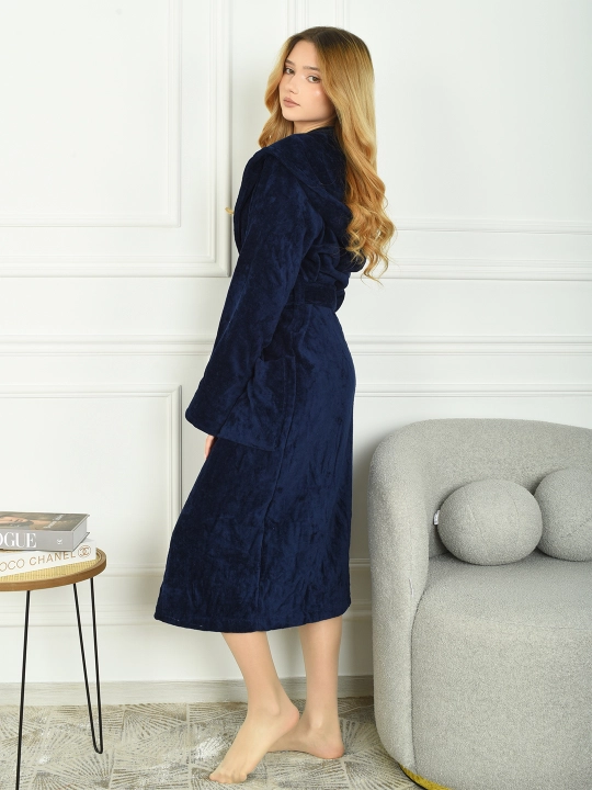 Банный халат махровый FORRIS HOME 100% хлопок, женский, мужской, для бани, сауны и спа