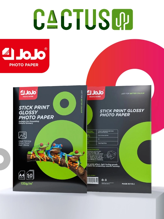 O‘zi yelimlanadigan qog‘oz A4 Jojo 50 dona, printer uchun, shtrix-kod-QRlarni chop etish uchun - 