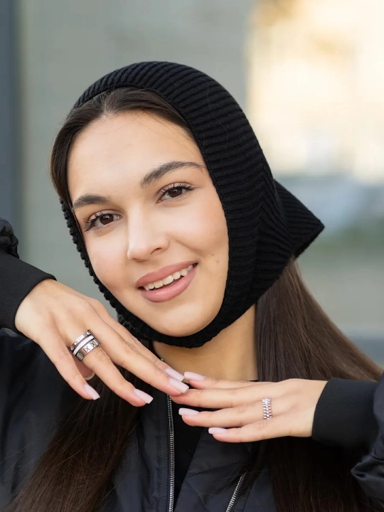 Kosinka, qishki bandana, yumshoq issiq qalpoq, qalin beret, sharf, ayollar va qizlar uchun