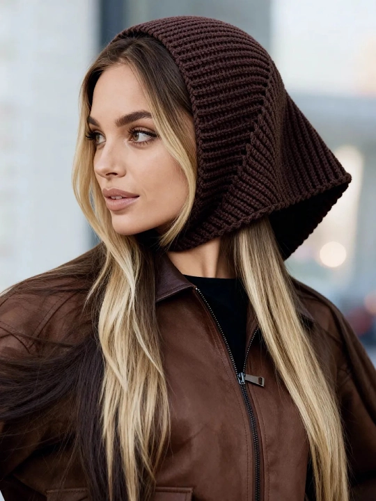 Kosinka, qishki bandana, yumshoq issiq qalpoq, qalin beret, sharf, ayollar va qizlar uchun
