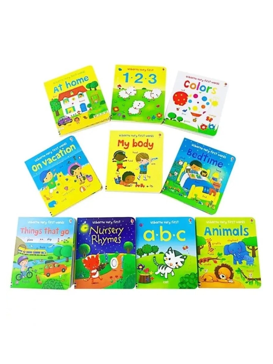 Usborne Very First Words —  10 ta rivojlantiruvchi karton kitoblar to`plami