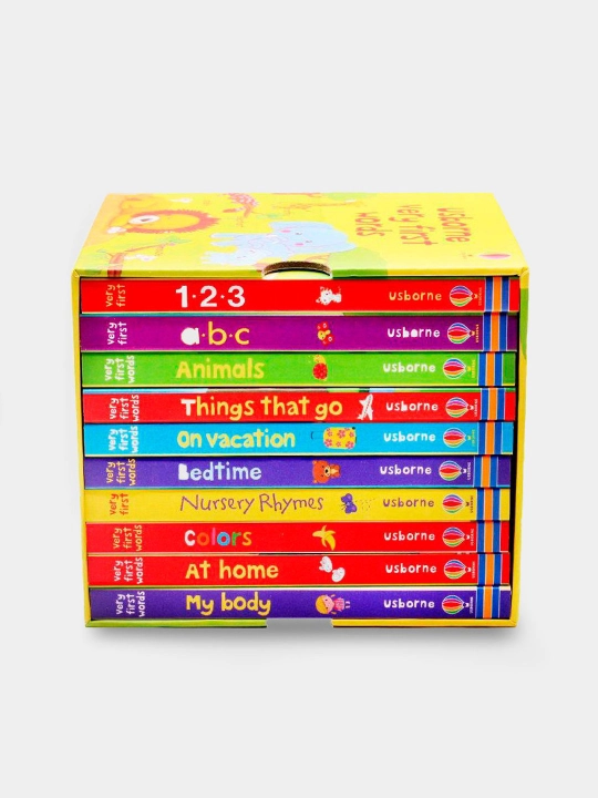 Usborne Very First Words —  10 ta rivojlantiruvchi karton kitoblar to`plami