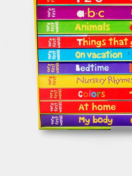 Usborne Very First Words —  10 ta rivojlantiruvchi karton kitoblar to`plami