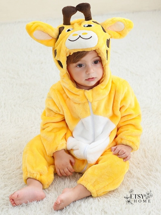 Кигуруми Michley - мягкий костюм-пижама для сна и игр, для малышей до 4-5 лет, флисовый - 