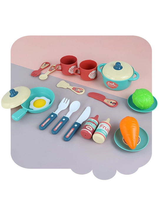 Детская кухня игровой набор, игрушечная посуда, столовый набор