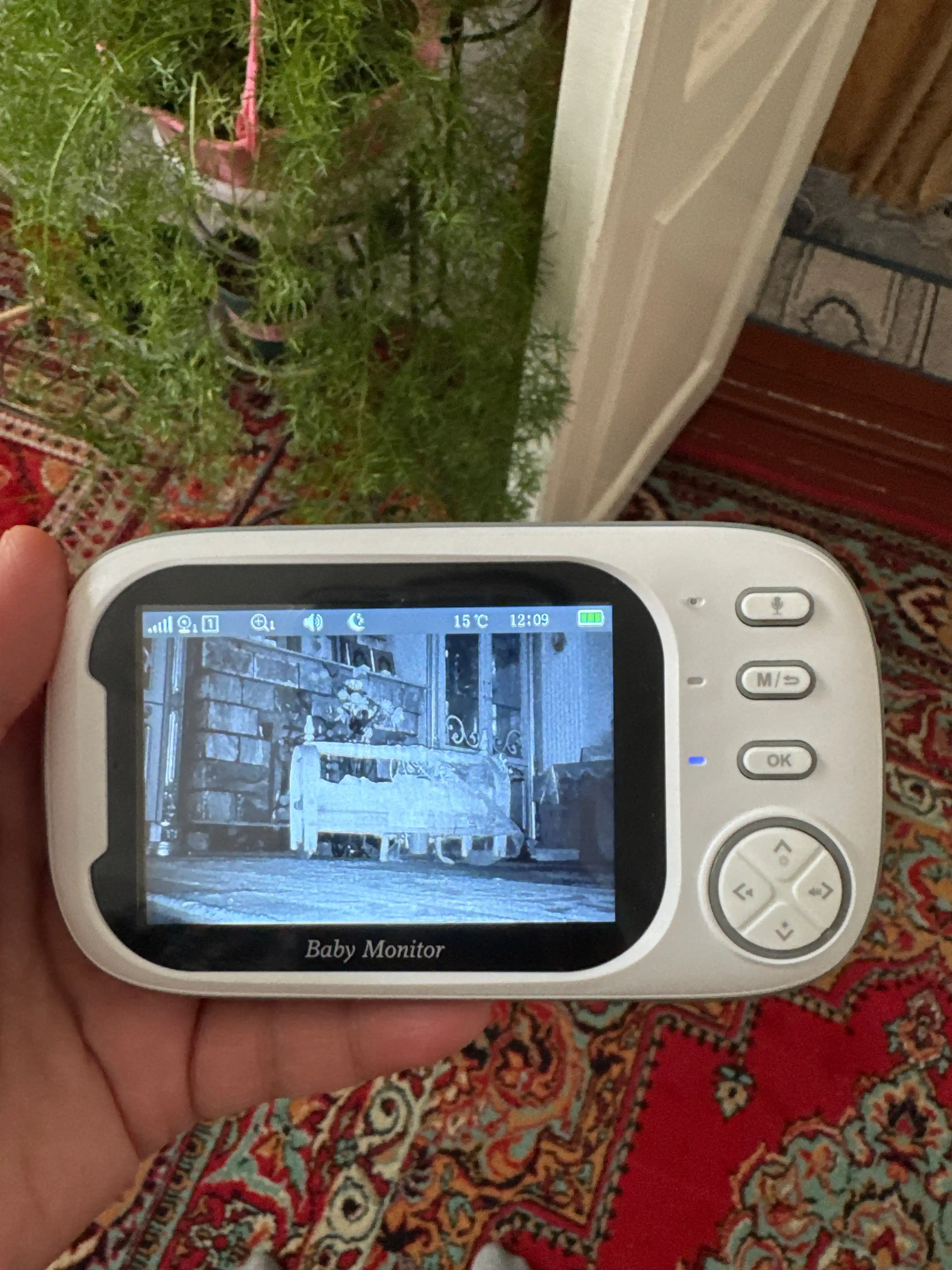 Monitor, tungi ko'rish kamerasi, ovozli simsiz video chaqaloq monitori