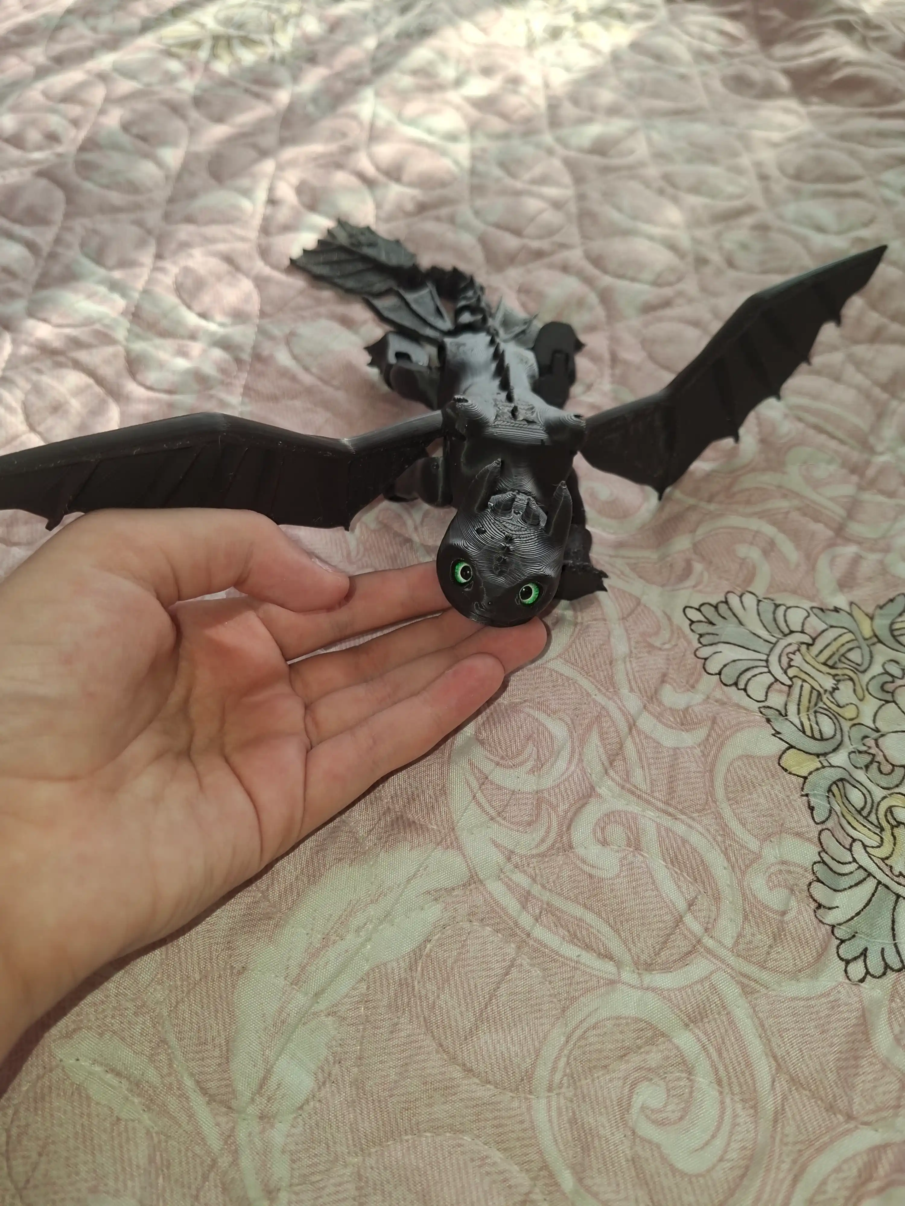 Беззубик подвижная игрушка, подвижный дракон и змея, ночная фурия