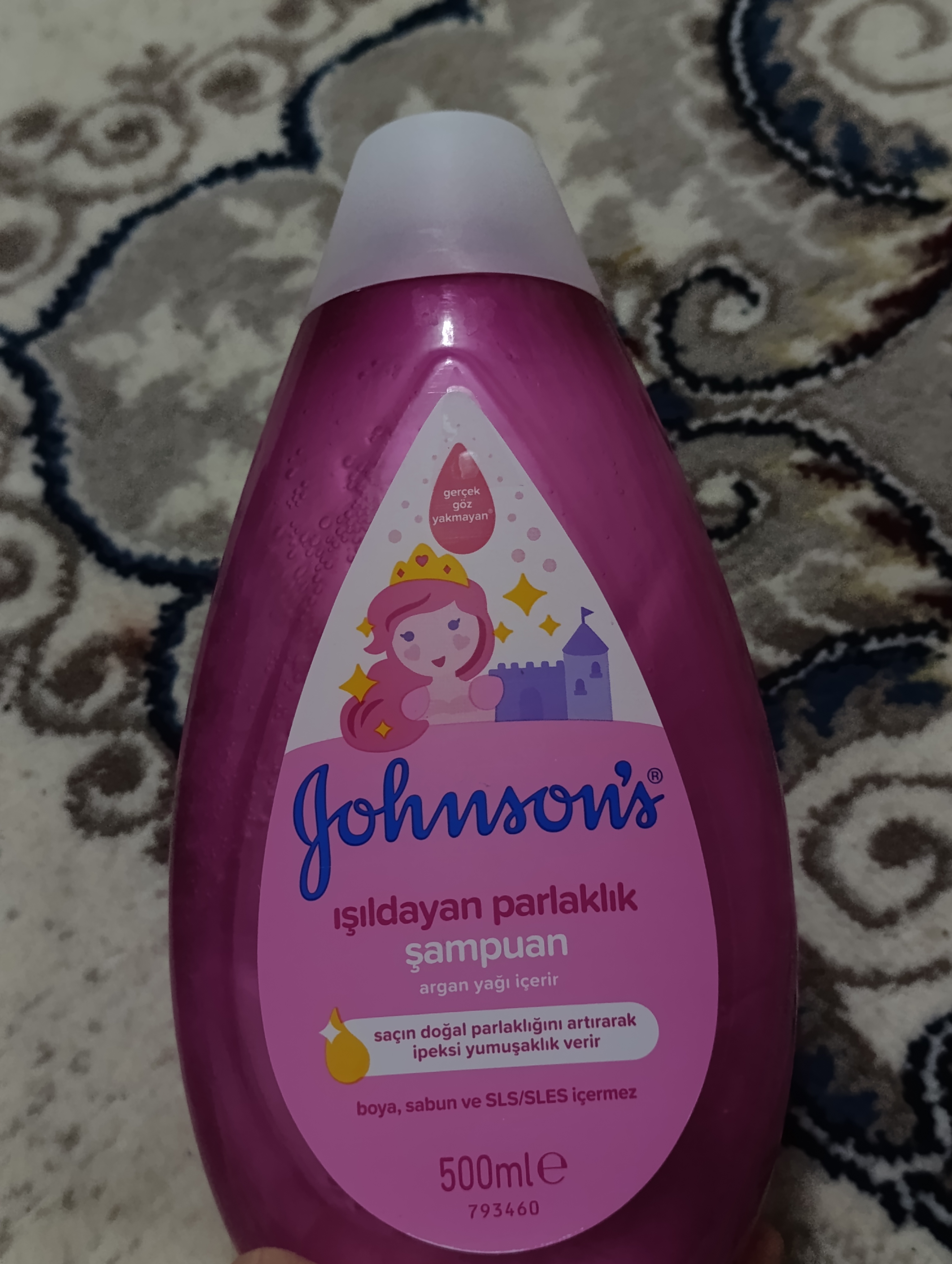 Шампунь для волос Johnson's Baby, блестящие локоны, 500 мл