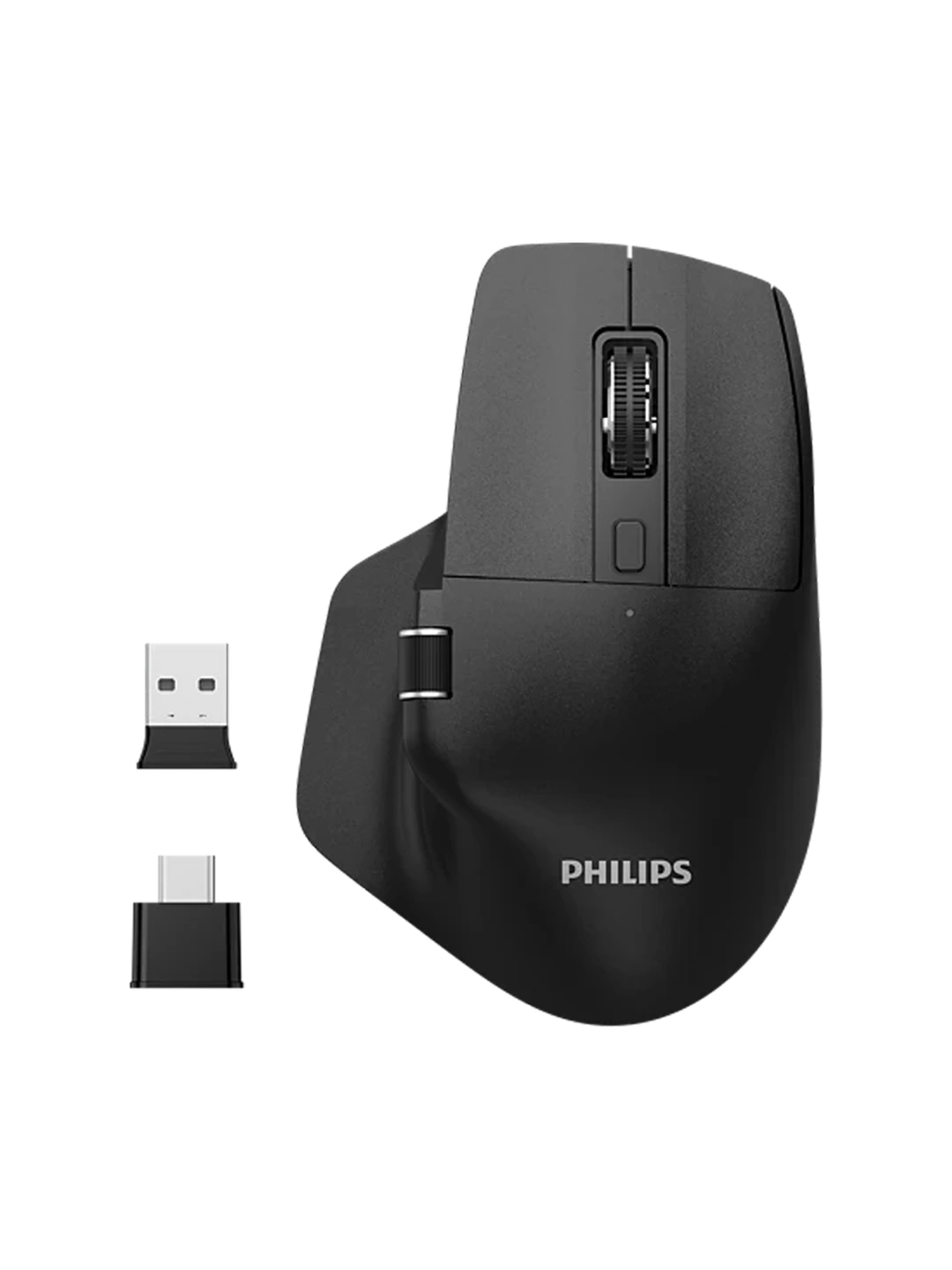 Sichqoncha Philips 8000 seriyali, uy va ofis uchun qulay, 2.4G Bluetooth, USB-C/USB-A, 500 mAh 2