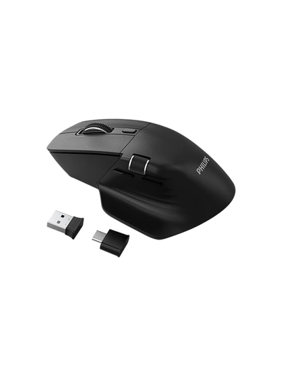 Sichqoncha Philips 8000 seriyali, uy va ofis uchun qulay, 2.4G Bluetooth, USB-C/USB-A, 500 mAh 7