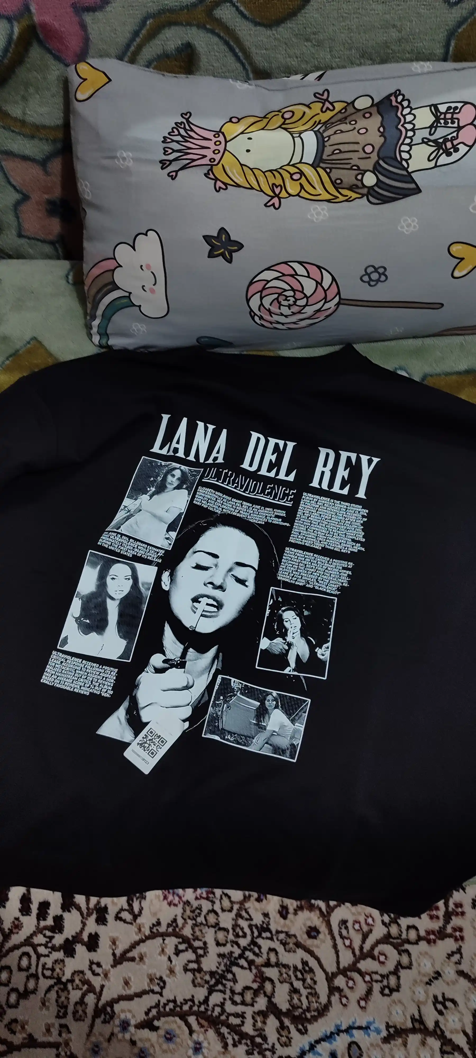 Erkaklar va ayollar uchun Lana del Rey svitshot, uzun yengli, 80% paxta, mashhur dizaynda