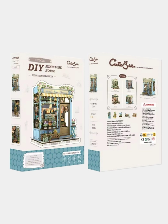 Румбокс Пазл Diy Nook 3D, деревянный с лампой